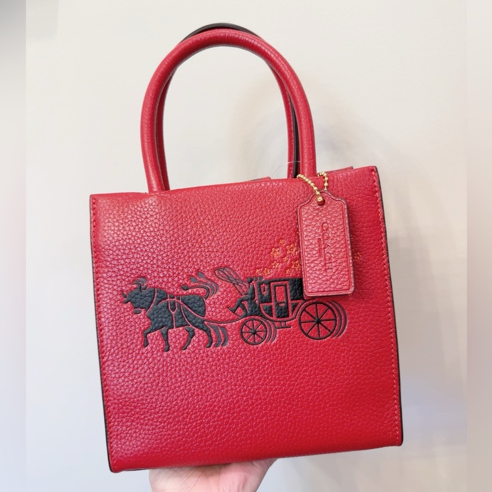 NWT Coach Lunar New Year Mini Cally Crossbody With Ox And Carriage C2184
